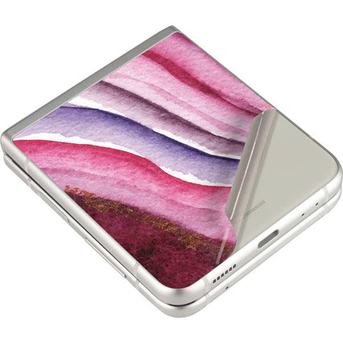 Plum Watercolor Geode Galaxy Z Flip3 5G Skin