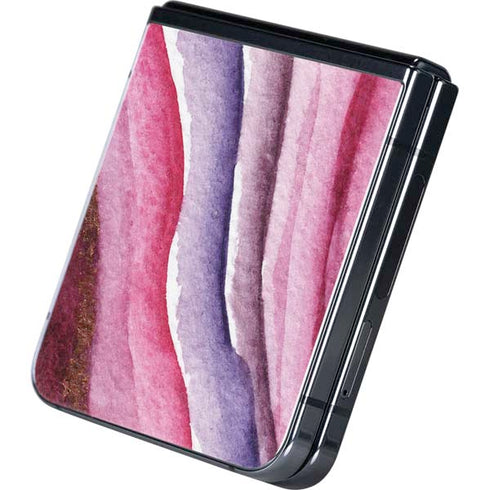 Plum Watercolor Geode Galaxy Z Flip5 5G Skin