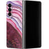 Plum Watercolor Geode Galaxy Z Fold4 5G Skin