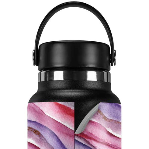 Plum Watercolor Geode Hydro Flask 32oz Wide Mouth Skin