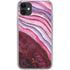 Plum Watercolor Geode iPhone 11 Clear Case