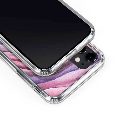 Plum Watercolor Geode iPhone 11 Clear Case