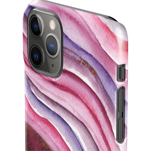 Plum Watercolor Geode iPhone 11 Pro Lite Case