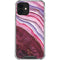 Plum Watercolor Geode iPhone 12 Clear Case