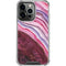 Plum Watercolor Geode iPhone 13 Pro Clear Case