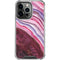 Plum Watercolor Geode iPhone 14 Pro Clear Case