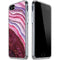 Plum Watercolor Geode iPhone SE (2nd & 3rd Gen) Clear Case