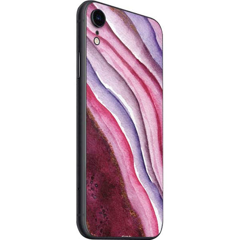 Plum Watercolor Geode iPhone SE (2nd & 3rd Gen) Skin