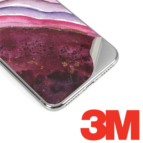 Plum Watercolor Geode iPhone XR Skin