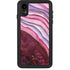 Plum Watercolor Geode iPhone XR Waterproof Case