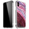 Plum Watercolor Geode iPhone XS Max Clear Case
