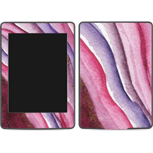 Plum Watercolor Geode Amazon Kindle Skin