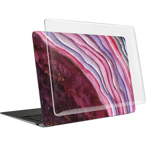 Plum Watercolor Geode MacBook Air 13in (2020) Case plus Skin