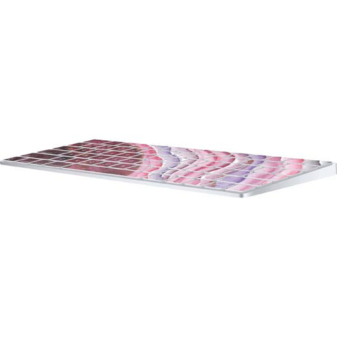 Plum Watercolor Geode Magic Keyboard Skin