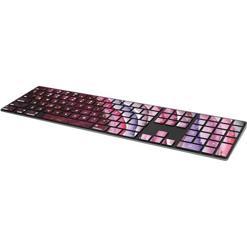 Plum Watercolor Geode Magic Keyboard with Numeric Keypad Skin
