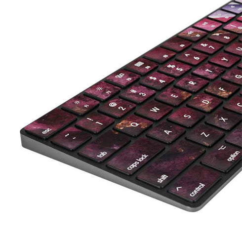 Plum Watercolor Geode Magic Keyboard with Numeric Keypad Skin