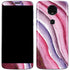 Plum Watercolor Geode Moto E5 Plus Skin