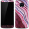 Plum Watercolor Geode Moto G6 Skin
