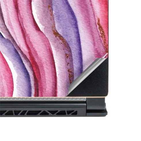 Plum Watercolor Geode MSI GS65 Stealth Laptop Skin