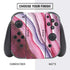 Plum Watercolor Geode Nintendo Switch Bundle Skin