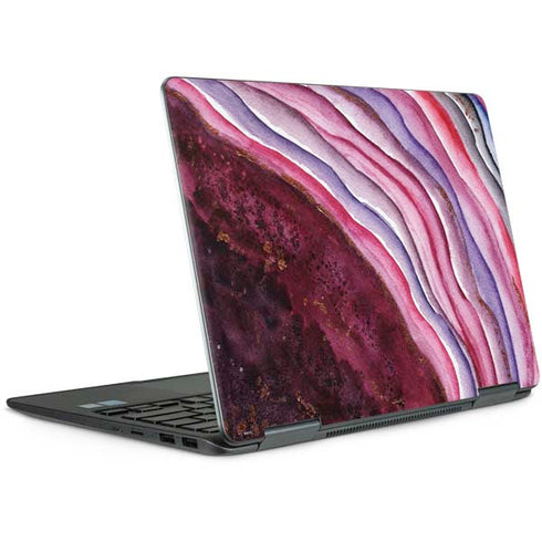 Plum Watercolor Geode Notebook 9 Pro 13in (2017) Skin