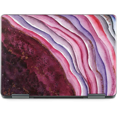 Plum Watercolor Geode Notebook 9 Pro 13in (2017) Skin