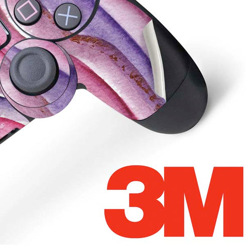 Plum Watercolor Geode PS4 Controller Skin