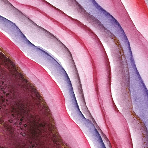 Plum Watercolor Geode PS4 Controller Skin