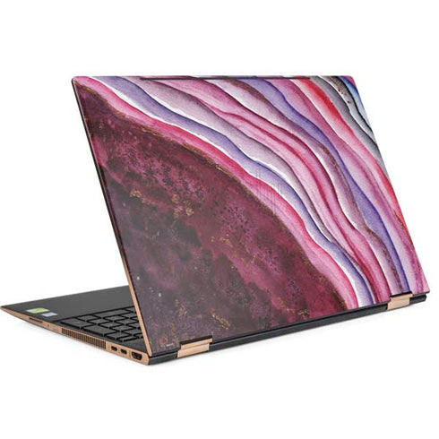 Plum Watercolor Geode HP Spectre Skin