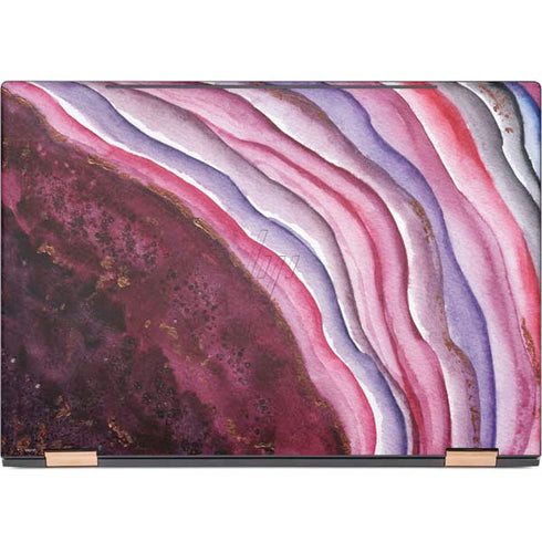 Plum Watercolor Geode HP Spectre Skin