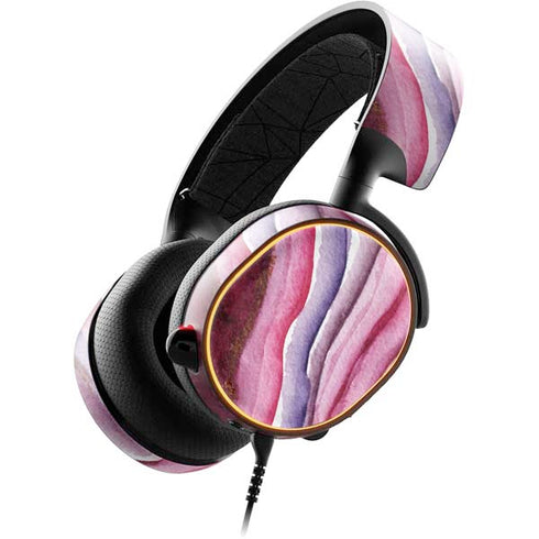 Plum Watercolor Geode SteelSeries Arctis 5 Skin