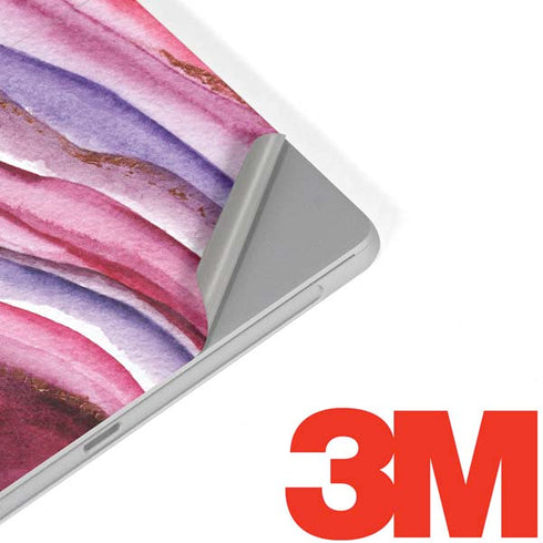 Plum Watercolor Geode Surface Go Skin