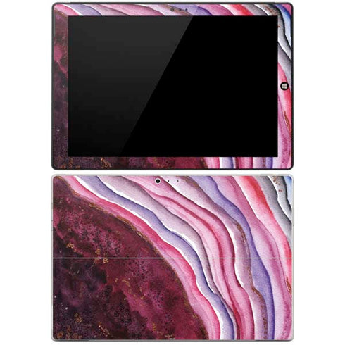 Plum Watercolor Geode Surface Pro 3 Skin