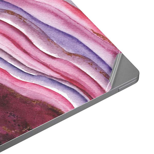 Plum Watercolor Geode Universal Laptop 12in (9.8 x 6.8in) Skin
