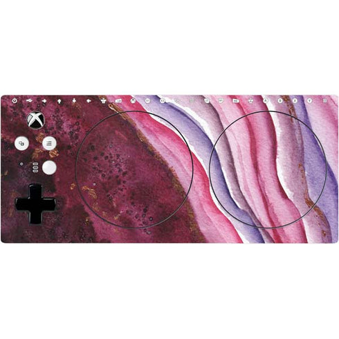 Plum Watercolor Geode Xbox Adaptive Controller Skin
