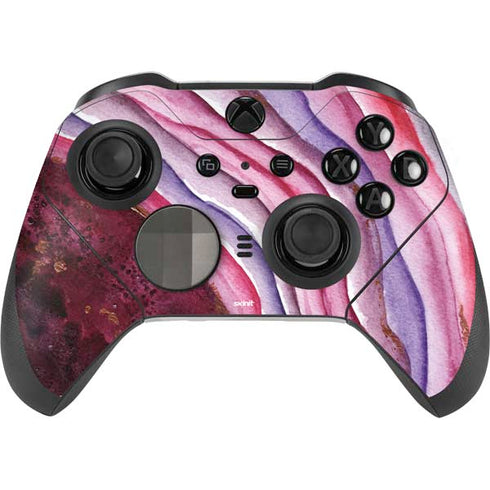 Plum Watercolor Geode Xbox Elite Wireless Controller Series 2 Skin