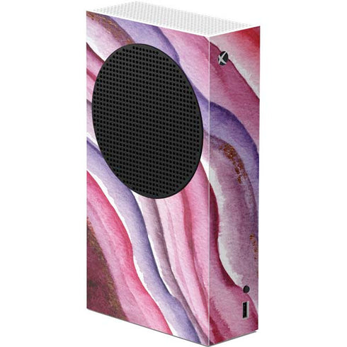 Plum Watercolor Geode Xbox Series S Console Skin