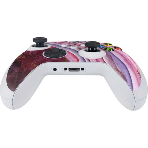 Plum Watercolor Geode Xbox Series S Controller Skin