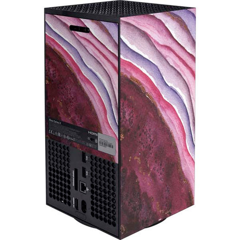 Plum Watercolor Geode Xbox Series X Bundle Skin