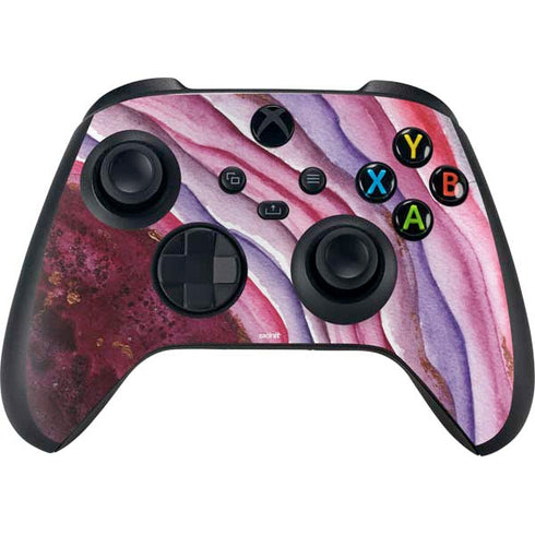 Plum Watercolor Geode Xbox Series X Bundle Skin