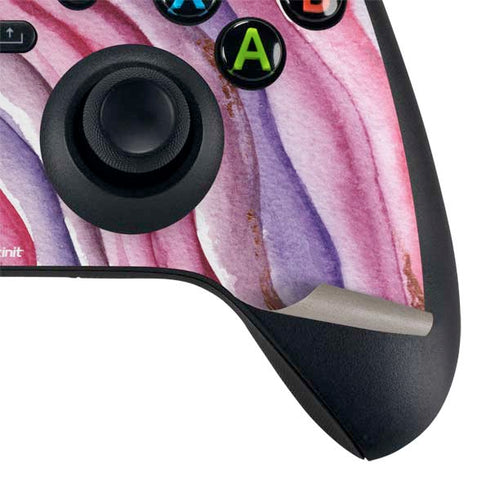 Plum Watercolor Geode Xbox Series X Controller Skin