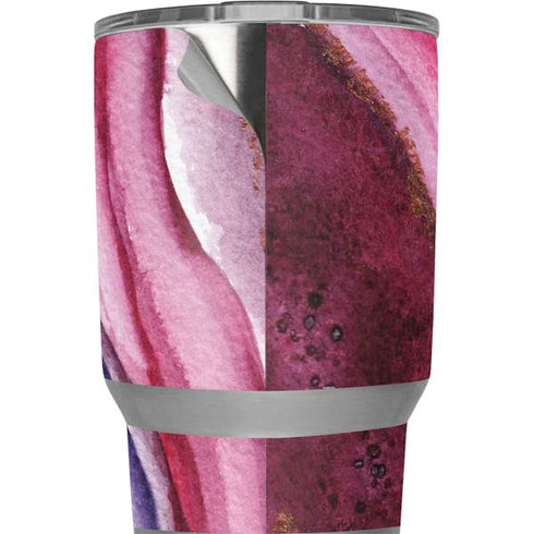 Plum Watercolor Geode Yeti 20oz Tumbler Skin