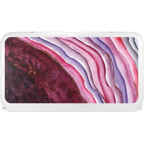 Plum Watercolor Geode YETI Tundra 75 Hard Cooler Skin