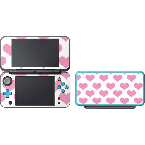 Plush Pink Hearts Nintendo 2DS XL (2017) Skin