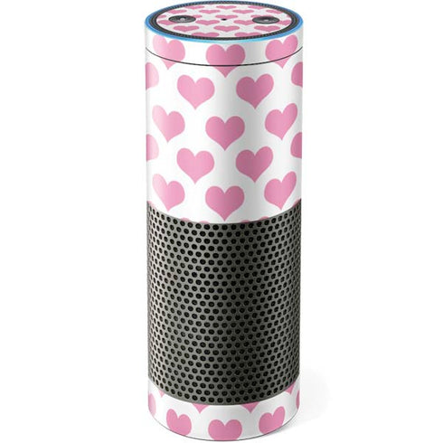 Plush Pink Hearts Amazon Echo Skin
