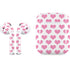 Plush Pink Hearts Apple AirPods 2 Skin