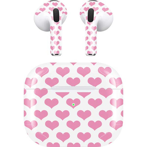 Plush Pink Hearts Apple AirPods (3rd Gen 2021) Skin