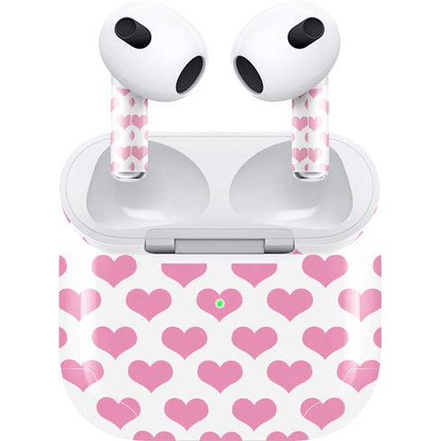 Plush Pink Hearts Apple AirPods (3rd Gen 2021) Skin