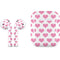 Plush Pink Hearts Apple AirPods Skin