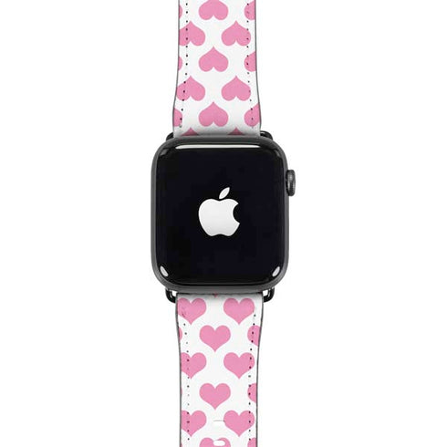 Plush Pink Hearts Apple Watch Band 42-44mm